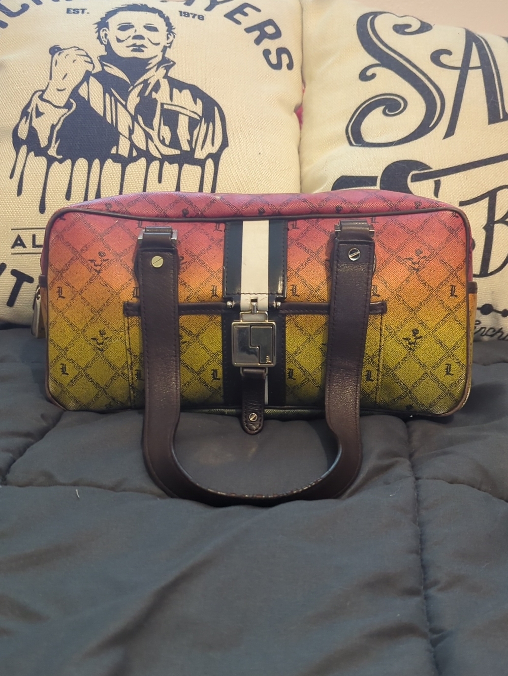 Authentic L.A.M.B Gwen‎ Stefani Rasta Ombre Satchel RARE